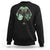 Funny St Patrick's Day Mothman Cryptid Creature Shamrock Sweatshirt