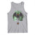 Funny St Patrick's Day Mothman Cryptid Creature Shamrock Tank Top