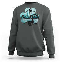 Funny Cryptid St Patrick's Day Sweatshirt Bigfoot Mothman Aliens Shamrock