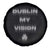 Funny Irish Beer Drinking St Patrick's Day Dublin My Vision Spare Tire Cover Shamrock