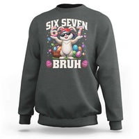 Funny Easter Day Six Seven Bruh Sweatshirt 67 Bunny Easter Eggs