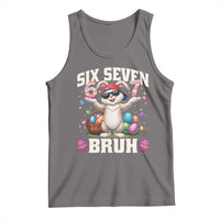 Funny Easter Day Six Seven Bruh Tank Top 67 Bunny Easter Eggs