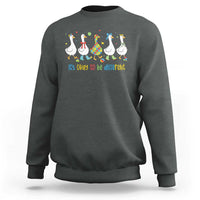 Funny Autistic Goose Sweatshirt It Is Okay To Be Different Autism Awareness