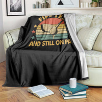 50th Birthday Golf Throw Blanket Funny Fif Tee And Still On Par 50 Years Old