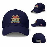 50th Birthday Golf Baseball Cap Funny Fif Tee And Still On Par 50 Years Old