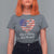 Baseball T Shirt For Women Love Of Country And Base Ball Vintage Heart USA Flag - Wonder Print Shop