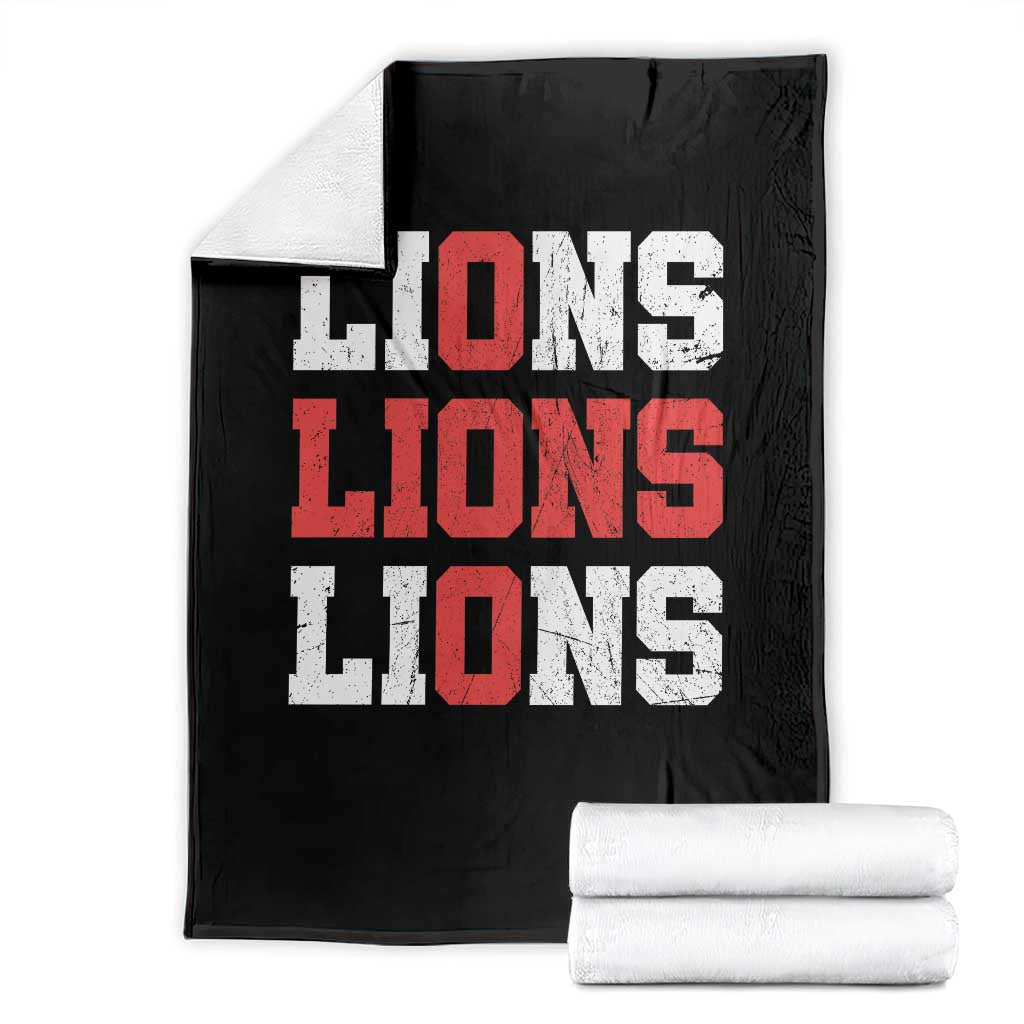 England Lions Soccer English Pride Throw Blanket