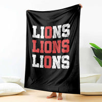 England Lions Soccer English Pride Throw Blanket