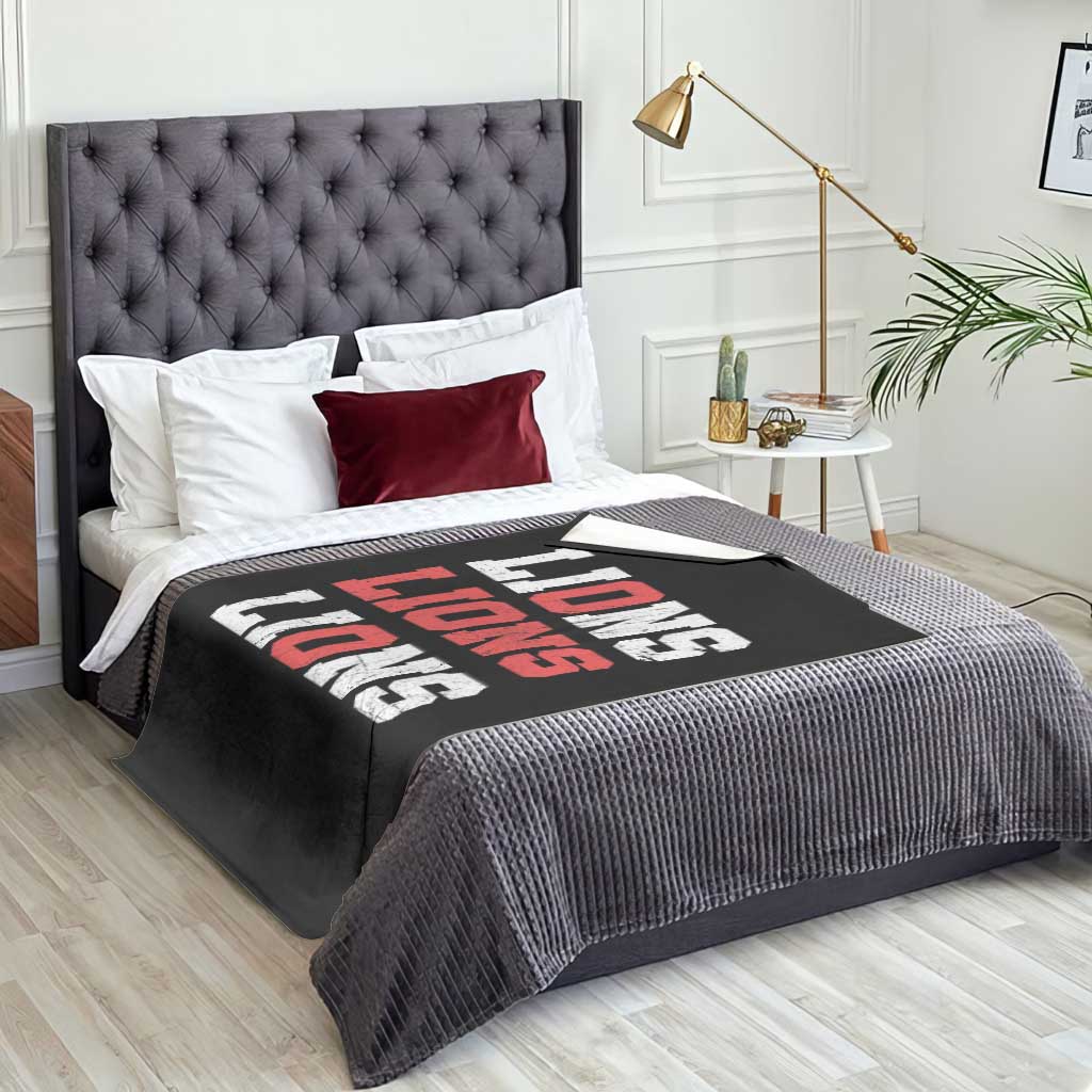 England Lions Soccer English Pride Throw Blanket