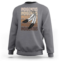 Indigenous Pride Sweatshirt Native American Heritage Feathers Dreamcatcher - Wonder Print Shop