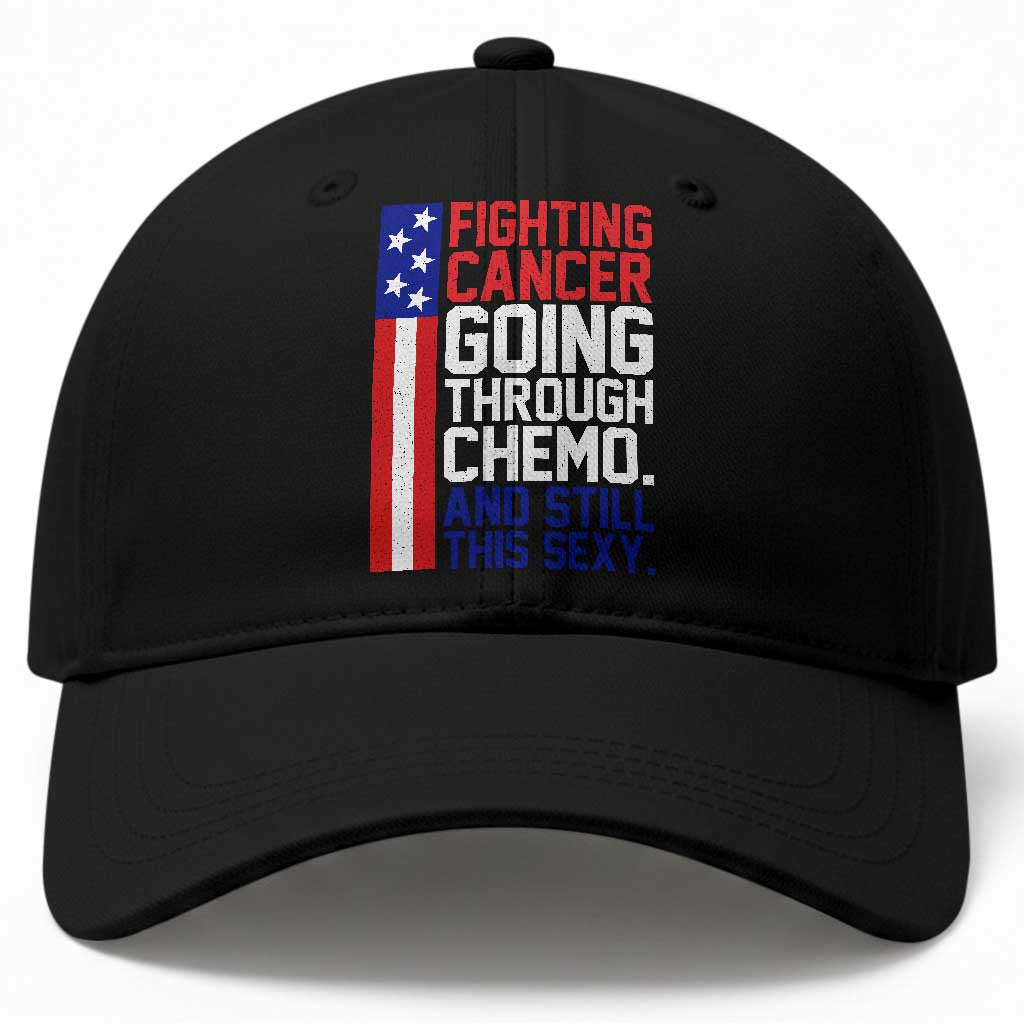 Fighting Cancer Going Through Chemo And Still This Sexy Baseball Cap Vintage American Flag