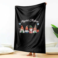 Hyvaa Joulua Throw Blanket Finland Christmas Gnome Korsnäs Sweater - Wonder Print Shop