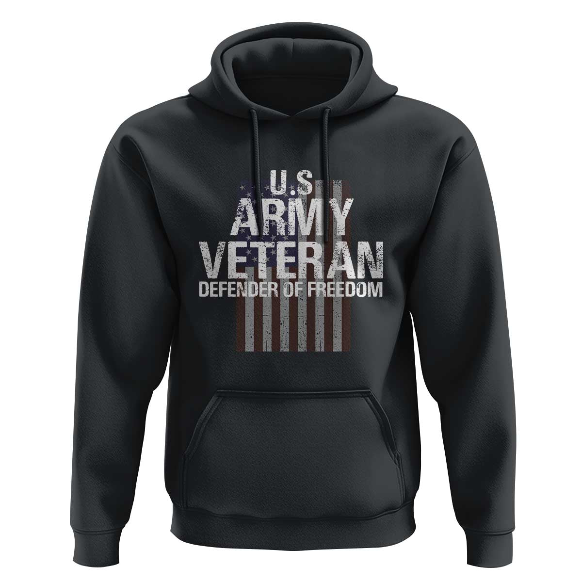 Patriotic Veterans Hoodie U.S Army Veteran Defender Of Freedom