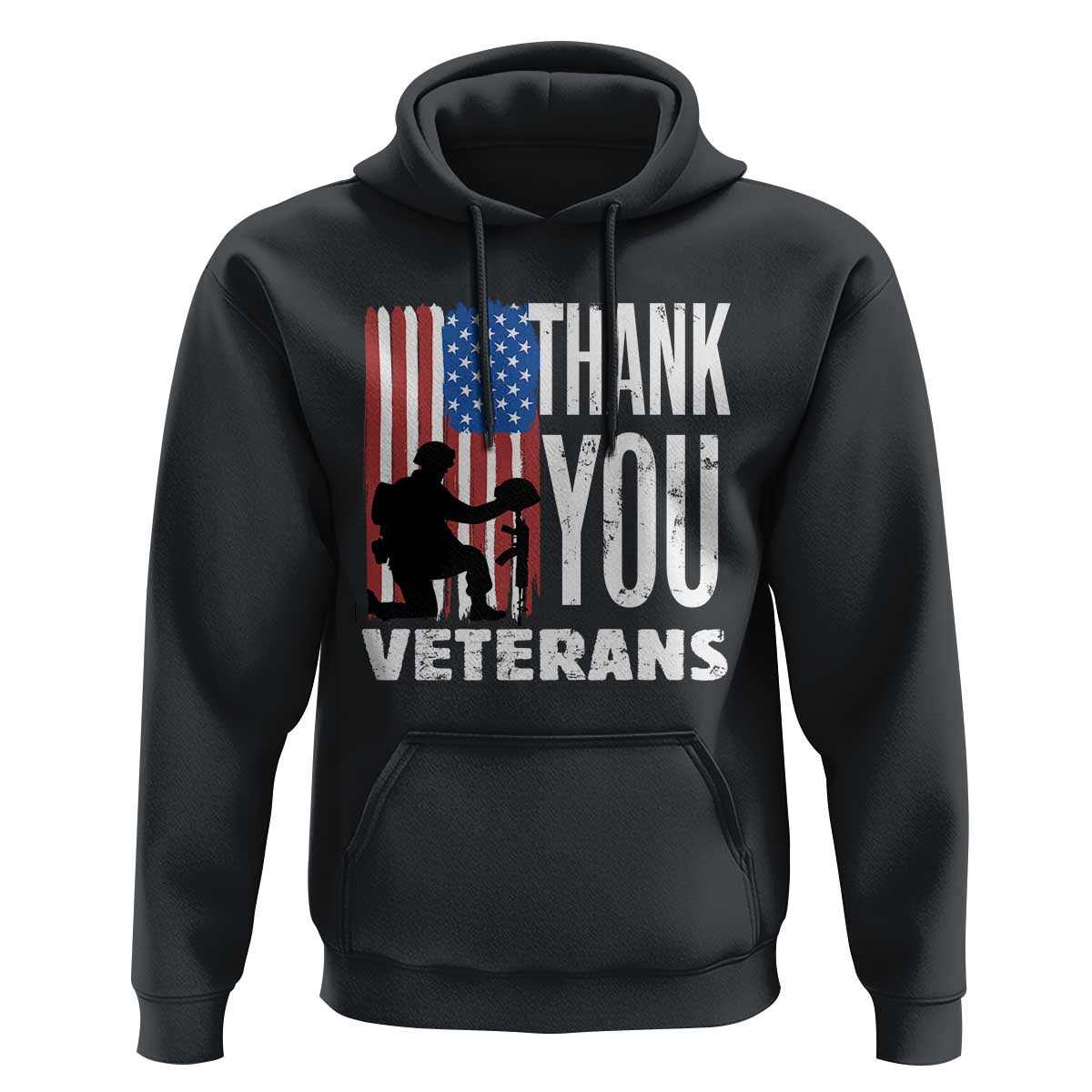 Thank You Veterans Hoodie American Flag Veterans Day