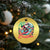 Xmas In Hawaii Christmas Ornament Aloha Xmas Santa Surfing Hibiscus Flower - Wonder Print Shop