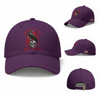 Radicalized By Basic Decency Baseball Cap Vintage Gothic Victorian Crow Skull