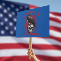 Radicalized By Basic Decency Protest Sign Vintage Gothic Victorian Crow Skull - Wonder Print Shop