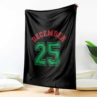 December 25 Christmas Sport Jersey Number Xmas Throw Blanket - Wonder Print Shop