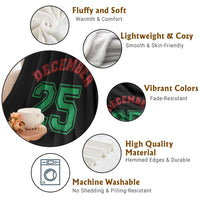 December 25 Christmas Sport Jersey Number Xmas Throw Blanket - Wonder Print Shop