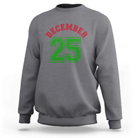 December 25 Christmas Sport Jersey Number Xmas Sweatshirt - Wonder Print Shop