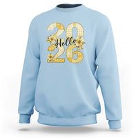 Hello New Year 2026 Vintage Floral Patchwork Quilt Sweatshirt - Wonder Print Shop