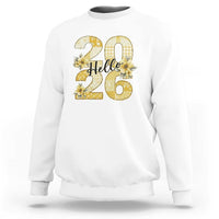 Hello New Year 2026 Vintage Floral Patchwork Quilt Sweatshirt - Wonder Print Shop