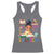 Funny 100 Days Smarter Black Afro African American Girl Racerback Tank Top