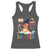 Funny 100 Days Smarter Black Afro African American Girl Racerback Tank Top