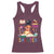 Funny 100 Days Smarter Black Afro African American Girl Racerback Tank Top