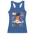 Funny 100 Days Smarter Black Afro African American Girl Racerback Tank Top