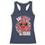 Funny Valentine's Day Racerback Tank Top One Loved Dude Cute Heart Checkerboard