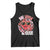 Funny Valentine's Day Tank Top One Loved Dude Cute Heart Checkerboard