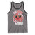 Funny Valentine's Day Tank Top One Loved Dude Cute Heart Checkerboard