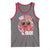 Funny Valentine's Day Tank Top One Loved Dude Cute Heart Checkerboard