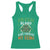 Funny Irish Blood Runs Through My Veins Racerback Tank Top Irish Pride Shamrock