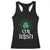 Funny 0% Irish St Patrick's Day Racerback Tank Top Vintage Shamrock