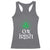 Funny 0% Irish St Patrick's Day Racerback Tank Top Vintage Shamrock