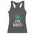 Funny 0% Irish St Patrick's Day Racerback Tank Top Vintage Shamrock