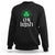 Funny 0% Irish St Patrick's Day Sweatshirt Vintage Shamrock