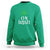 Funny 0% Irish St Patrick's Day Sweatshirt Vintage Shamrock