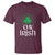 Funny 0% Irish St Patrick's Day T Shirt Vintage Shamrock