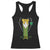 Funny St Patrick's Day Leprechaun Cosplay Tuxedo Racerback Tank Top