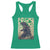 Funny St Patrick's Day Japanese Giant Monster Racerback Tank Top Vintage Shamrock