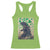 Funny St Patrick's Day Japanese Giant Monster Racerback Tank Top Vintage Shamrock