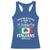 Funny St Patrick's Day Italian Racerback Tank Top Everyone Is A Little Irish On St Patrick's Day