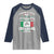 Funny St Patrick's Day Italian Raglan Shirt Everyone Is A Little Irish On St Patrick's Day