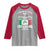 Funny St Patrick's Day Italian Raglan Shirt Everyone Is A Little Irish On St Patrick's Day