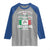 Funny St Patrick's Day Italian Raglan Shirt Everyone Is A Little Irish On St Patrick's Day