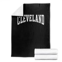 Cleveland Ohio OH City Throwback Design Vintage Throw Blanket