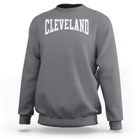 Cleveland Ohio OH City Throwback Design Vintage Sweatshirt